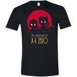 T-Shirts Black / X-Small Adventures of X & Zero Men's Semi-Fitted Softstyle