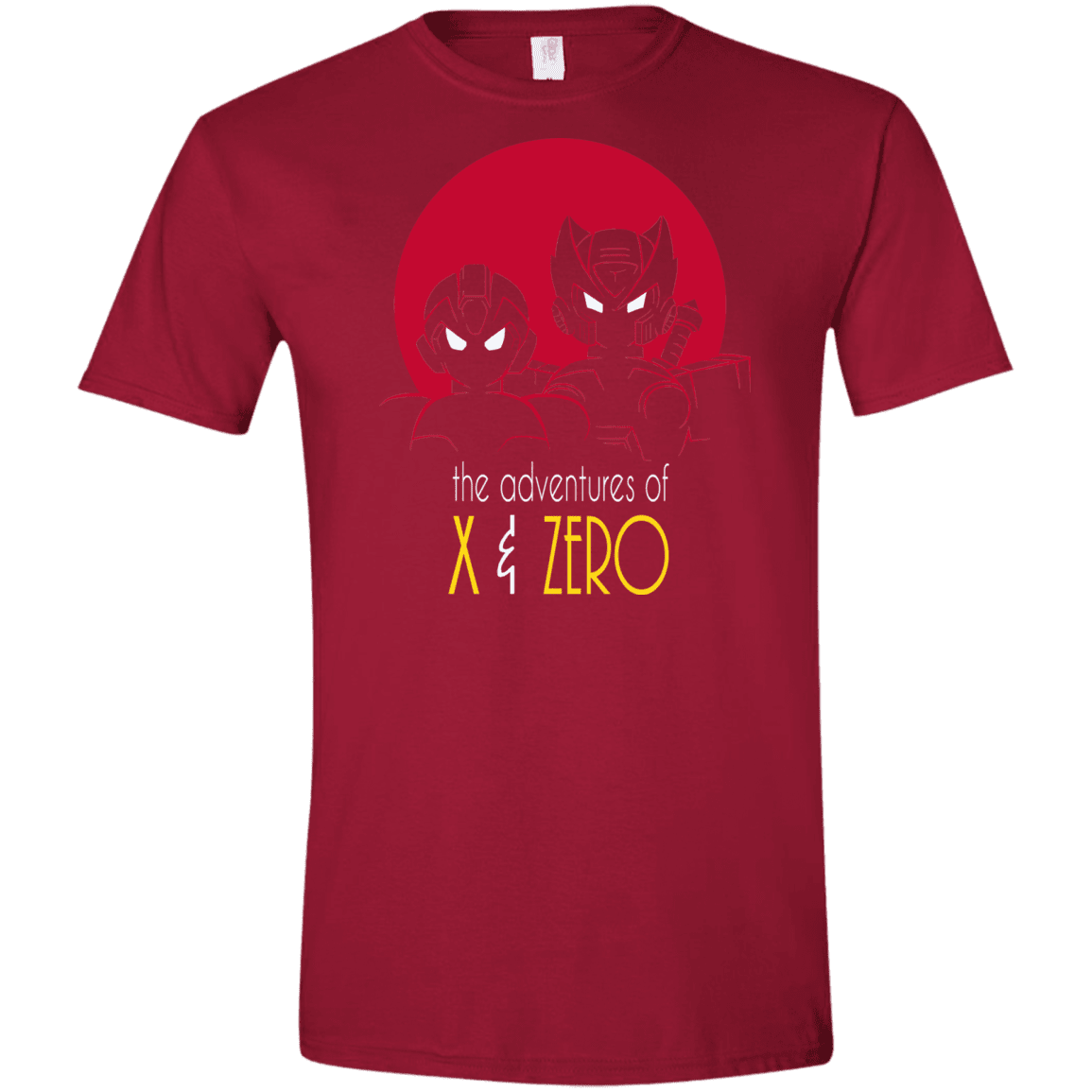 T-Shirts Cardinal Red / S Adventures of X & Zero Men's Semi-Fitted Softstyle