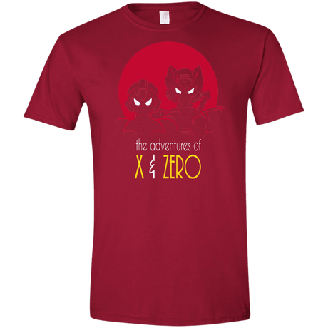 T-Shirts Cardinal Red / S Adventures of X & Zero Men's Semi-Fitted Softstyle