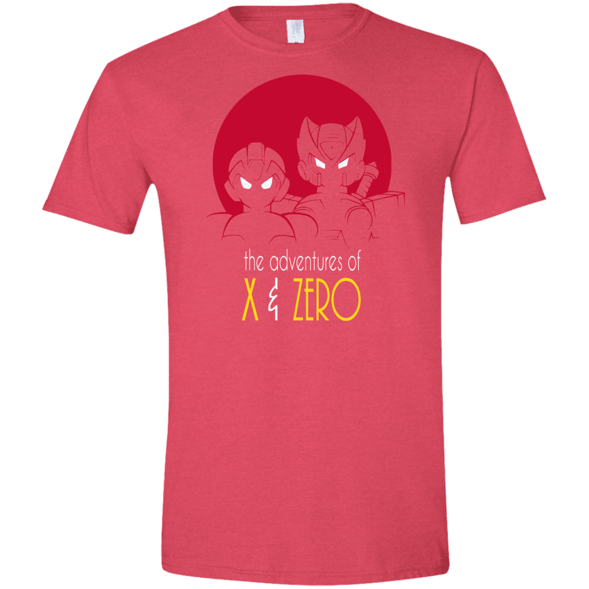 T-Shirts Heather Red / S Adventures of X & Zero Men's Semi-Fitted Softstyle