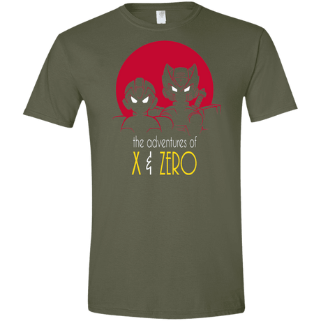 T-Shirts Military Green / S Adventures of X & Zero Men's Semi-Fitted Softstyle