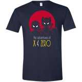 T-Shirts Navy / X-Small Adventures of X & Zero Men's Semi-Fitted Softstyle