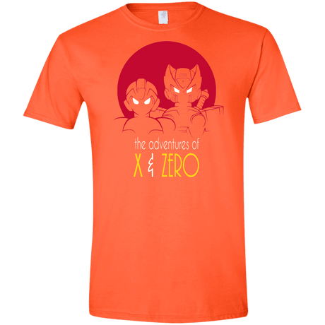 T-Shirts Orange / S Adventures of X & Zero Men's Semi-Fitted Softstyle