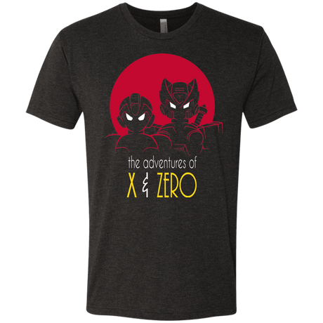 T-Shirts Vintage Black / S Adventures of X & Zero Men's Triblend T-Shirt
