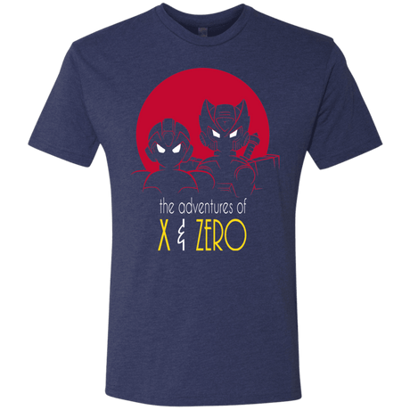 T-Shirts Vintage Navy / S Adventures of X & Zero Men's Triblend T-Shirt