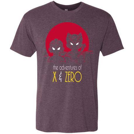 T-Shirts Vintage Purple / S Adventures of X & Zero Men's Triblend T-Shirt