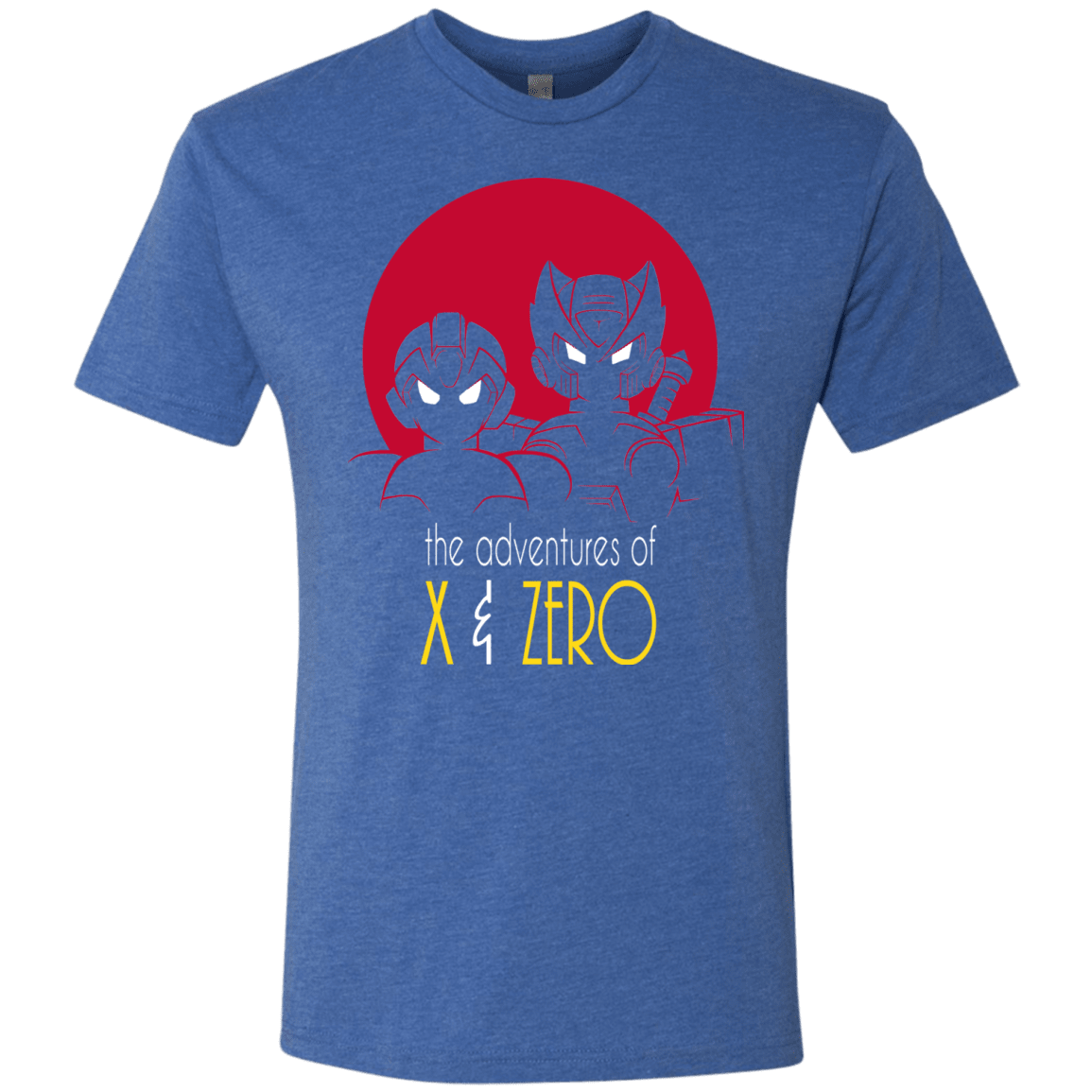 T-Shirts Vintage Royal / S Adventures of X & Zero Men's Triblend T-Shirt