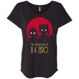T-Shirts Vintage Black / X-Small Adventures of X & Zero Triblend Dolman Sleeve