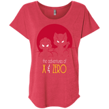 T-Shirts Vintage Red / X-Small Adventures of X & Zero Triblend Dolman Sleeve