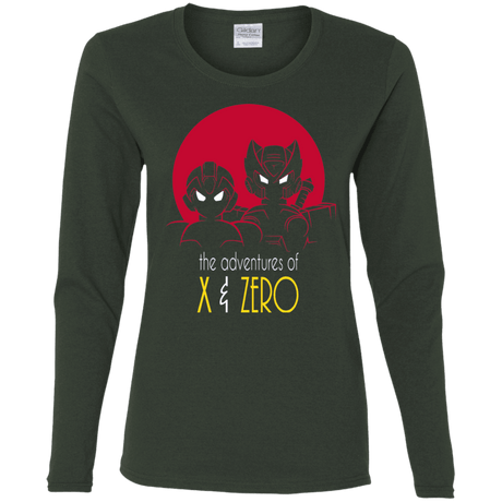 T-Shirts Forest / S Adventures of X & Zero Women's Long Sleeve T-Shirt