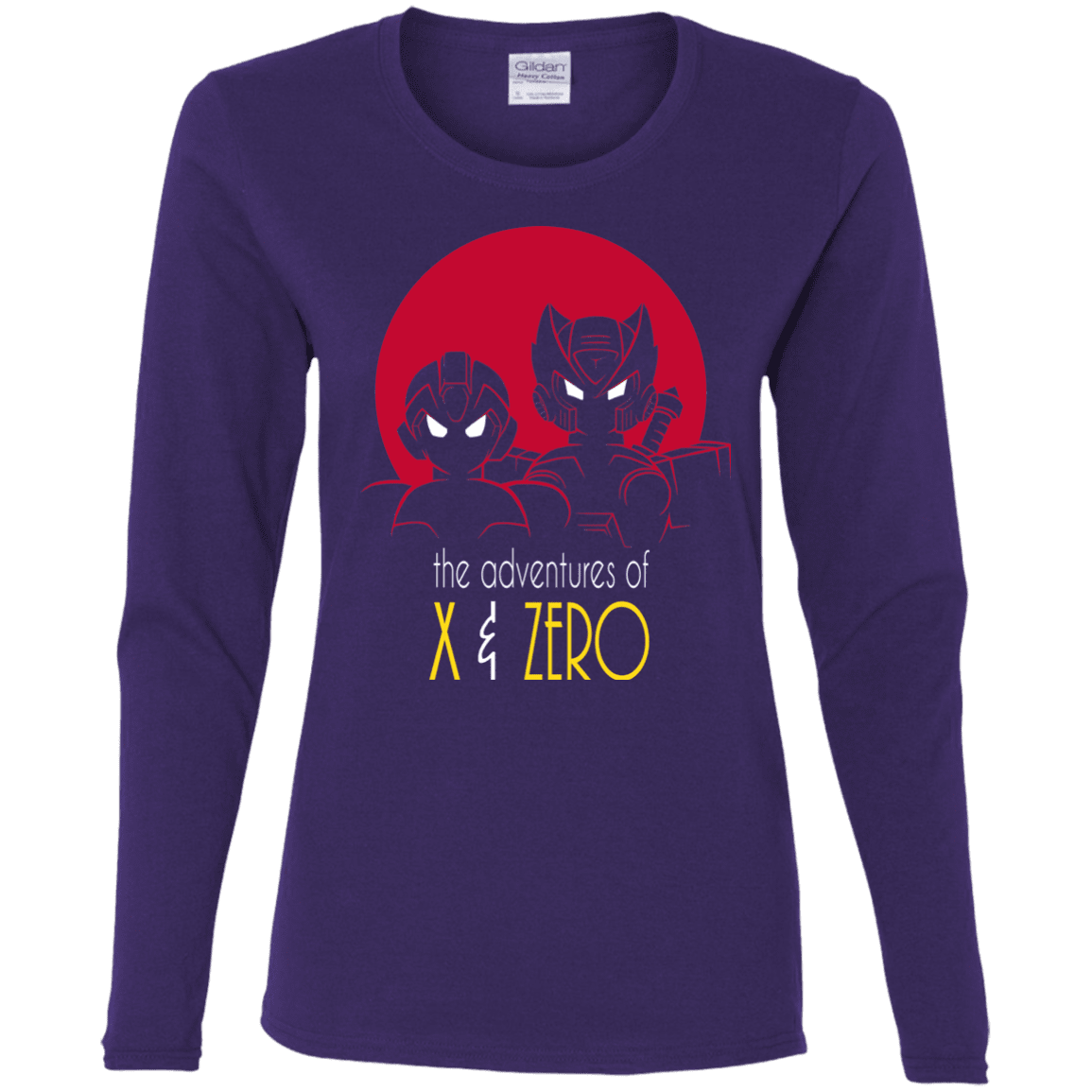 T-Shirts Purple / S Adventures of X & Zero Women's Long Sleeve T-Shirt