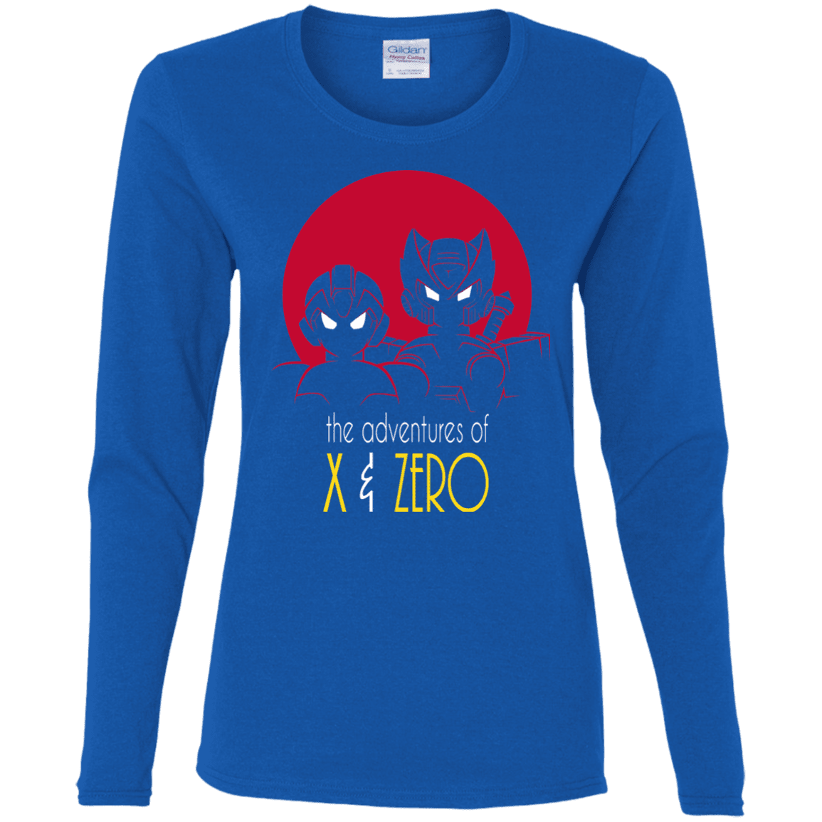 T-Shirts Royal / S Adventures of X & Zero Women's Long Sleeve T-Shirt