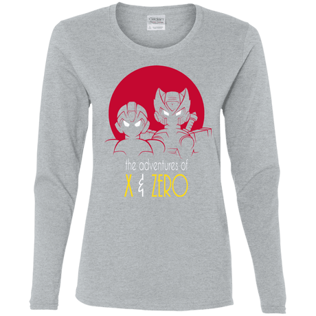 T-Shirts Sport Grey / S Adventures of X & Zero Women's Long Sleeve T-Shirt