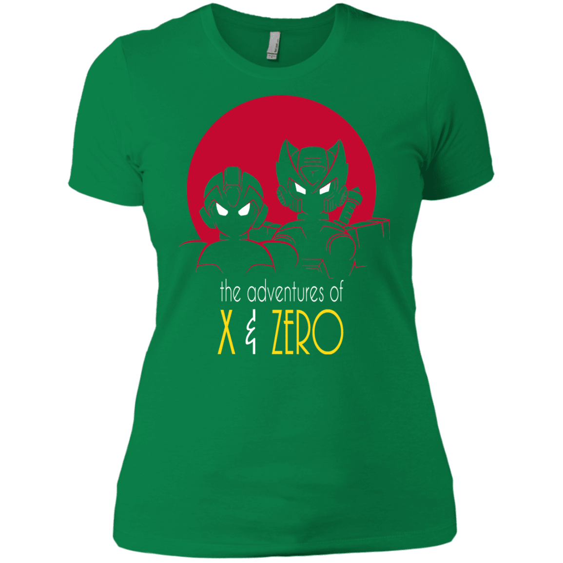 T-Shirts Kelly Green / X-Small Adventures of X & Zero Women's Premium T-Shirt