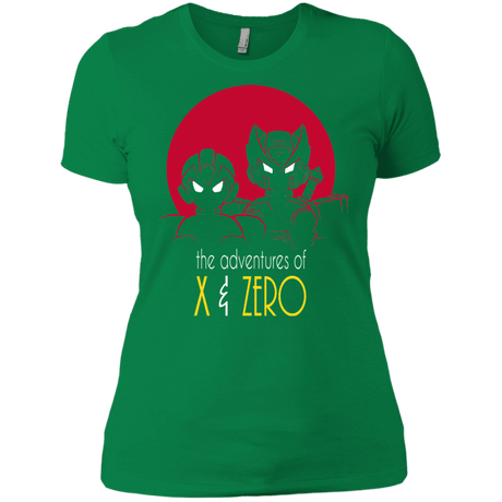 T-Shirts Kelly Green / X-Small Adventures of X & Zero Women's Premium T-Shirt