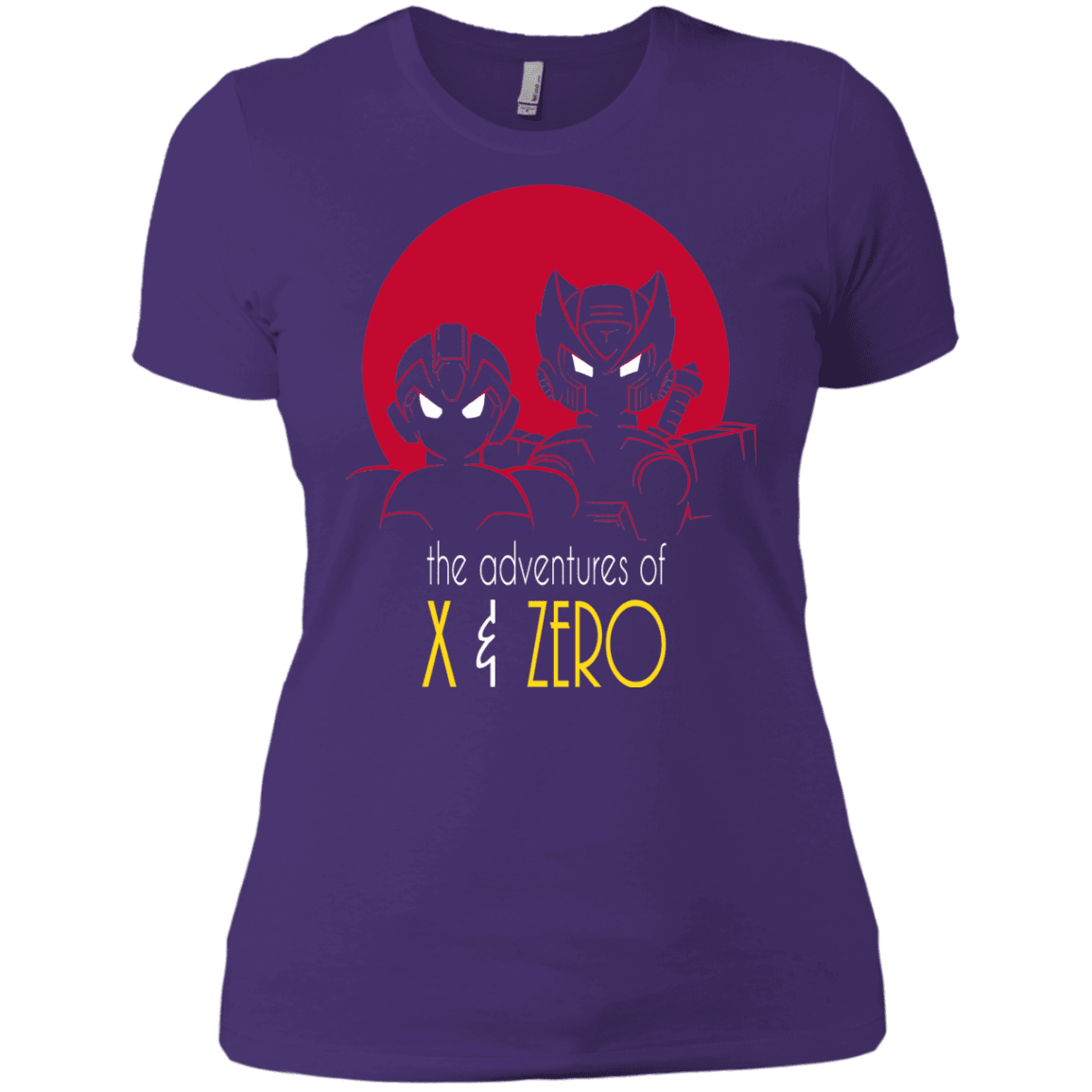 T-Shirts Purple Rush/ / X-Small Adventures of X & Zero Women's Premium T-Shirt