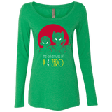 T-Shirts Envy / S Adventures of X & Zero Women's Triblend Long Sleeve Shirt