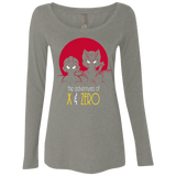 T-Shirts Venetian Grey / S Adventures of X & Zero Women's Triblend Long Sleeve Shirt