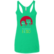 T-Shirts Envy / X-Small Adventures of X & Zero Women's Triblend Racerback Tank