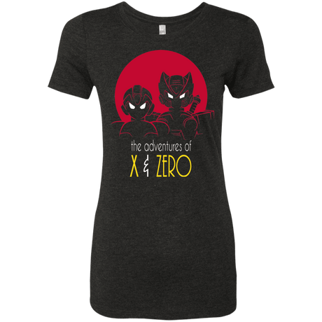 T-Shirts Vintage Black / S Adventures of X & Zero Women's Triblend T-Shirt
