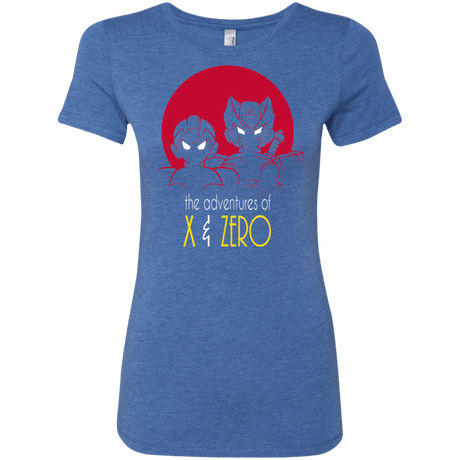 T-Shirts Vintage Royal / S Adventures of X & Zero Women's Triblend T-Shirt