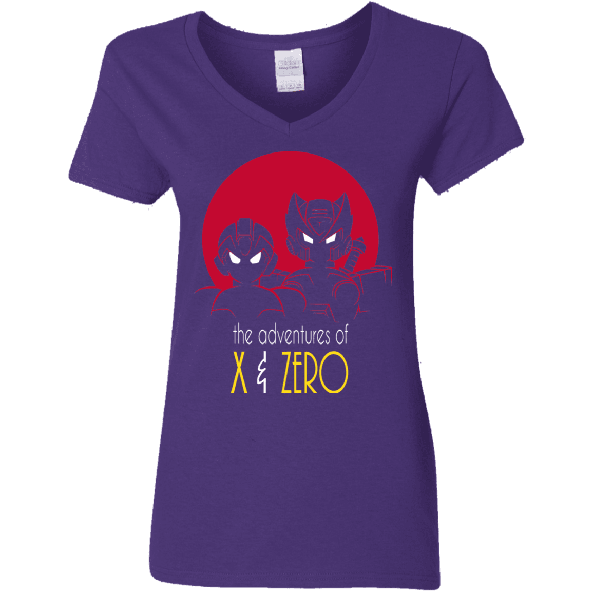 T-Shirts Purple / S Adventures of X & Zero Women's V-Neck T-Shirt