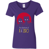 T-Shirts Purple / S Adventures of X & Zero Women's V-Neck T-Shirt