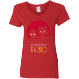 T-Shirts Red / S Adventures of X & Zero Women's V-Neck T-Shirt