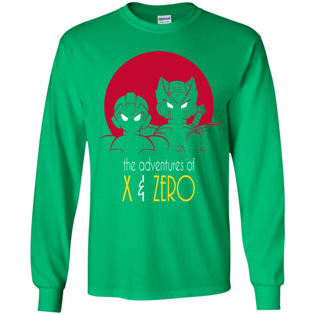 T-Shirts Irish Green / YS Adventures of X & Zero Youth Long Sleeve T-Shirt