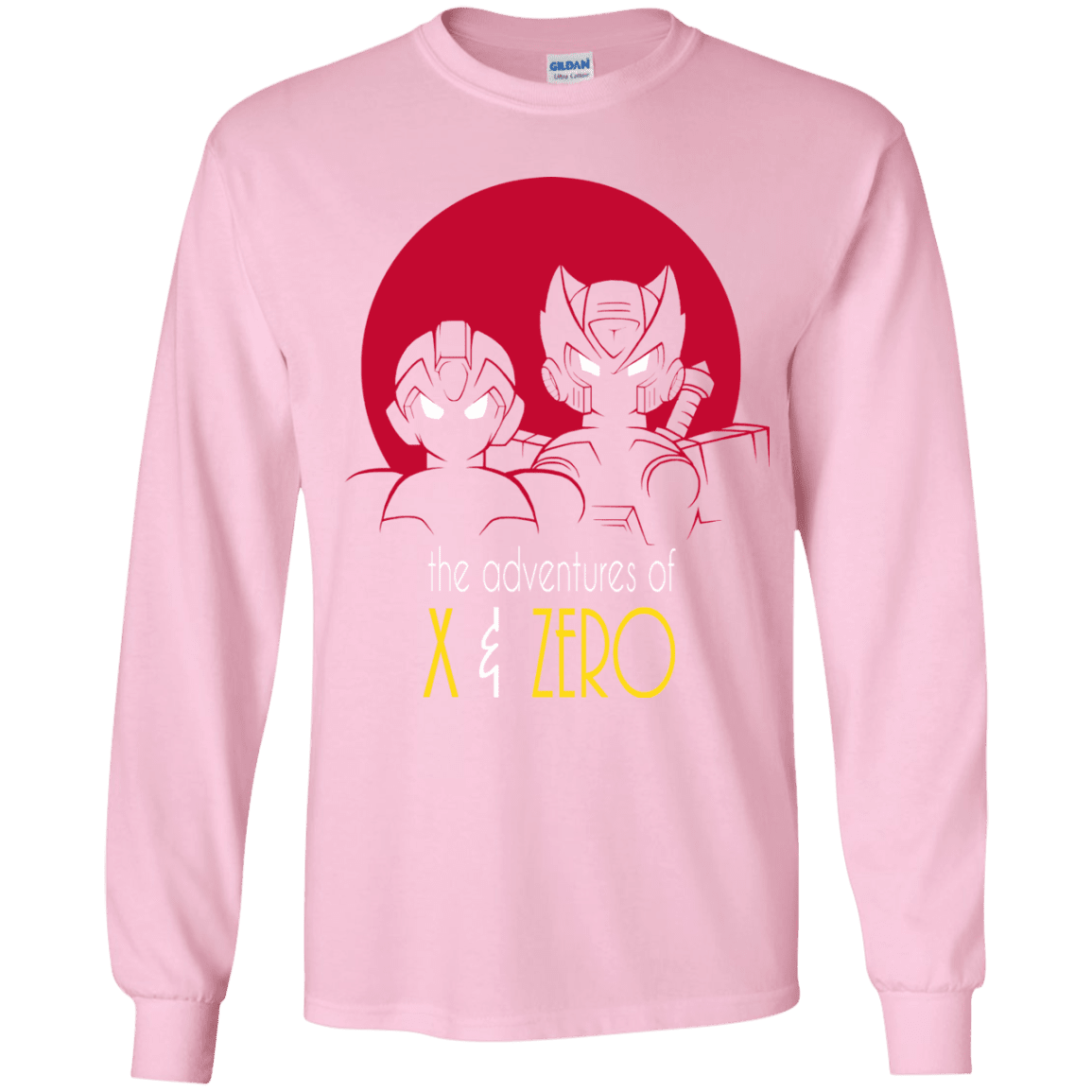 T-Shirts Light Pink / YS Adventures of X & Zero Youth Long Sleeve T-Shirt