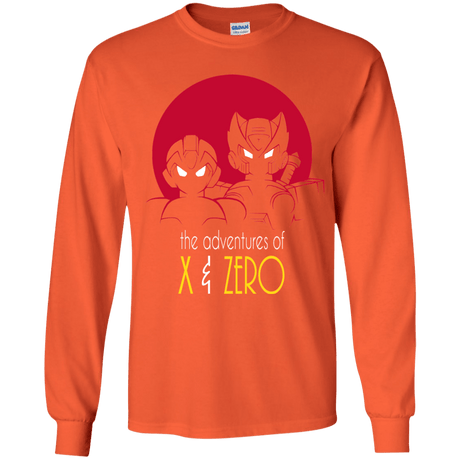 T-Shirts Orange / YS Adventures of X & Zero Youth Long Sleeve T-Shirt