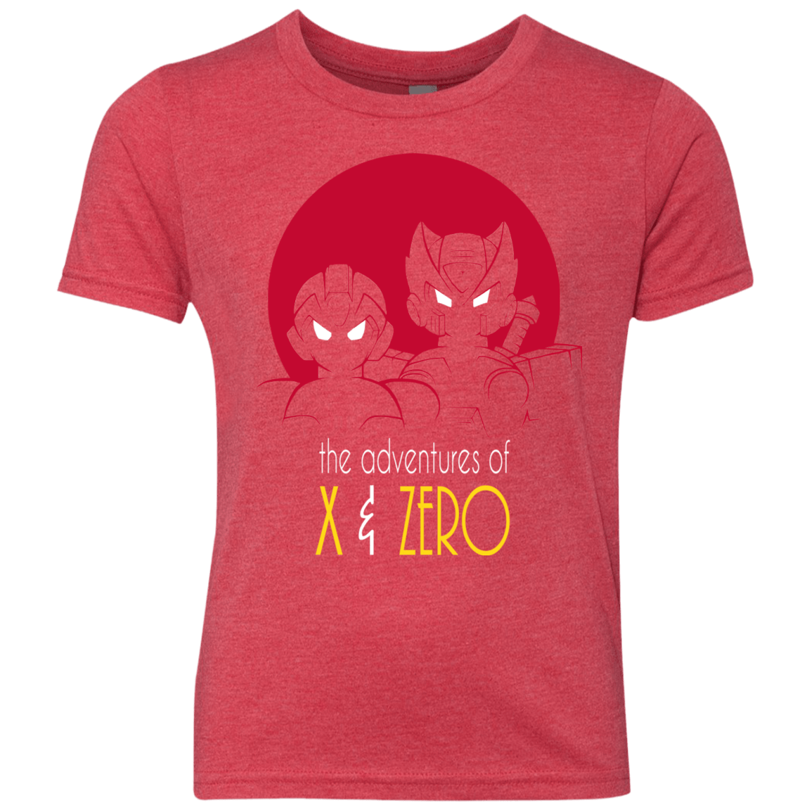 T-Shirts Vintage Red / YXS Adventures of X & Zero Youth Triblend T-Shirt