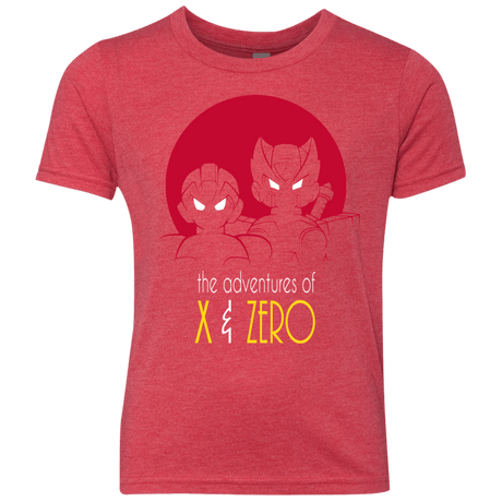 T-Shirts Vintage Red / YXS Adventures of X & Zero Youth Triblend T-Shirt
