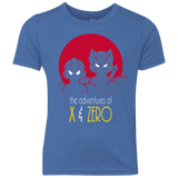 T-Shirts Vintage Royal / YXS Adventures of X & Zero Youth Triblend T-Shirt