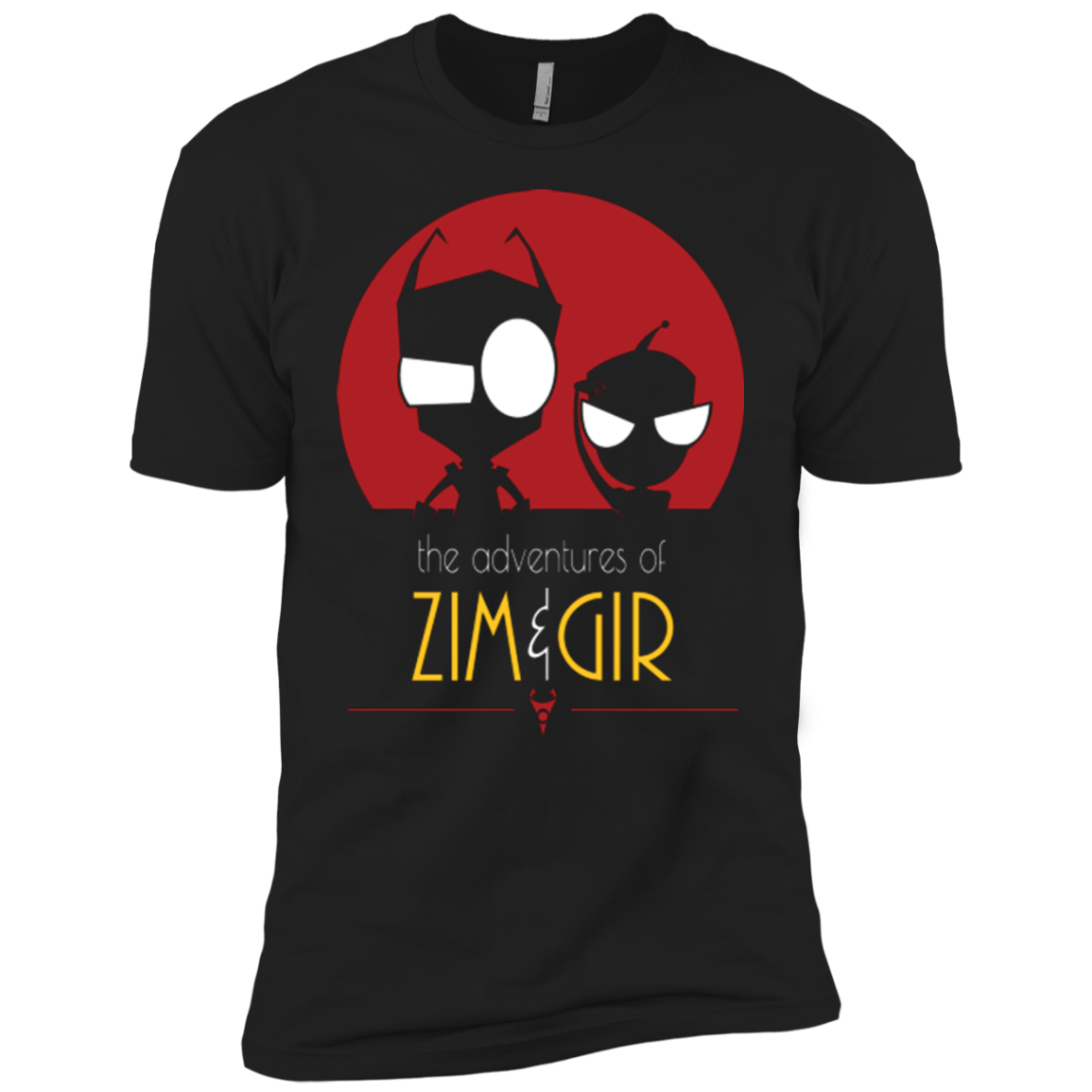 T-Shirts Black / YXS ADVENTURES OF ZIM & GIR Boys Premium T-Shirt