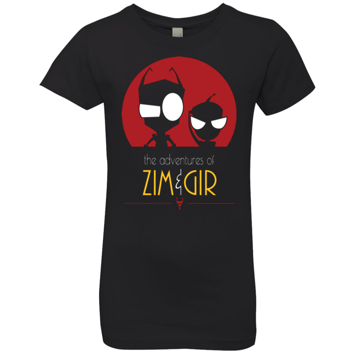 T-Shirts Black / YXS ADVENTURES OF ZIM & GIR Girls Premium T-Shirt