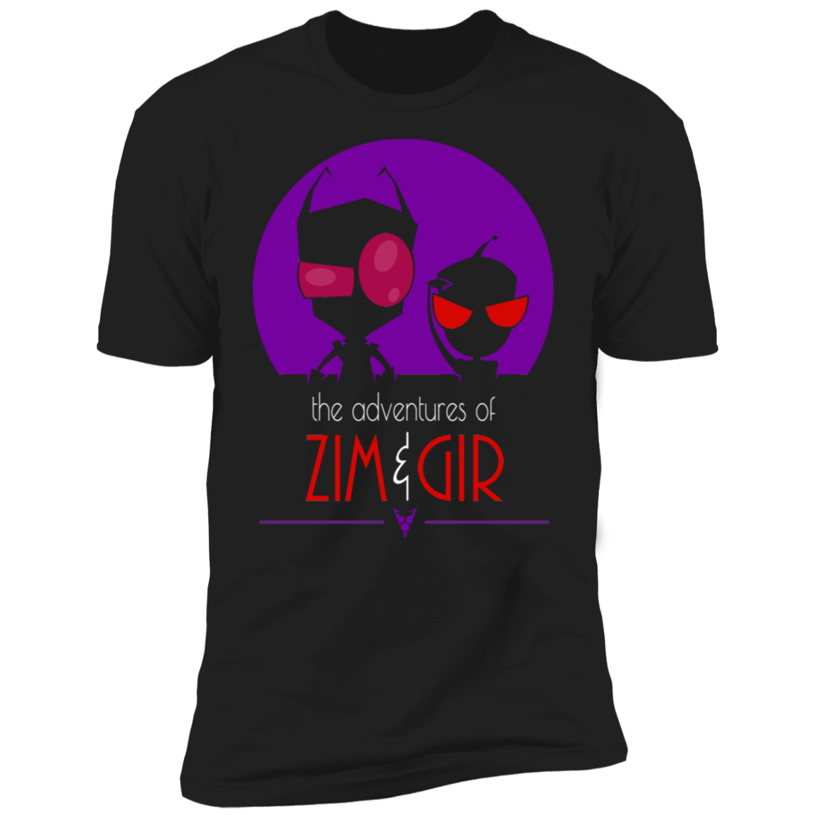 T-Shirts Black / X-Small Adventures of Zim & Gir Men's Premium T-Shirt