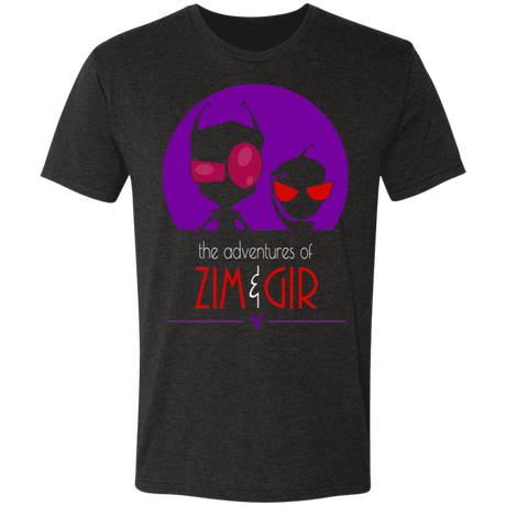 T-Shirts Vintage Black / S Adventures of Zim & Gir Men's Triblend T-Shirt