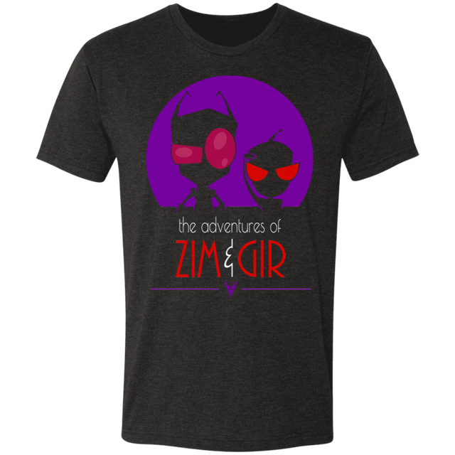 T-Shirts Vintage Black / S Adventures of Zim & Gir Men's Triblend T-Shirt