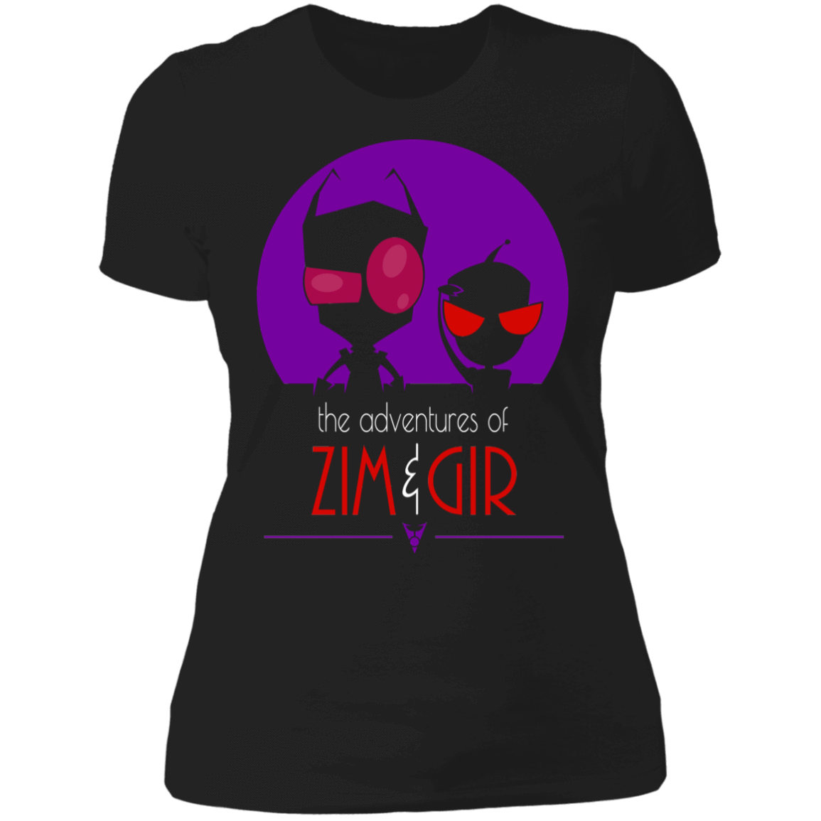 T-Shirts Black / X-Small Adventures of Zim & Gir Women's Premium T-Shirt