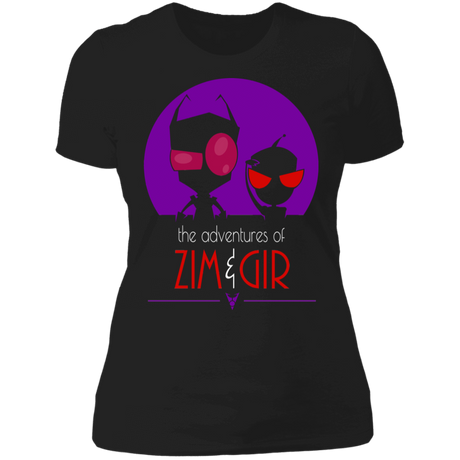 T-Shirts Black / X-Small Adventures of Zim & Gir Women's Premium T-Shirt