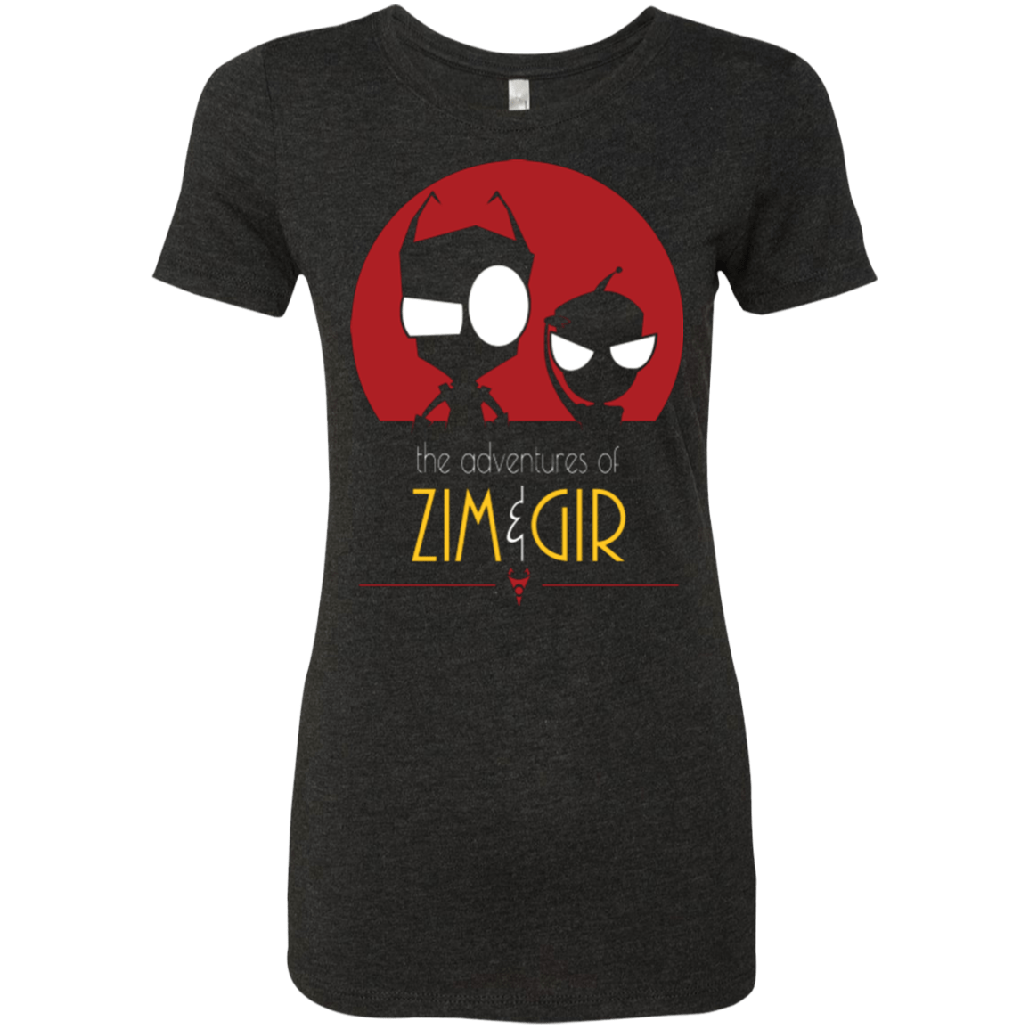 T-Shirts Vintage Black / Small ADVENTURES OF ZIM & GIR Women's Triblend T-Shirt