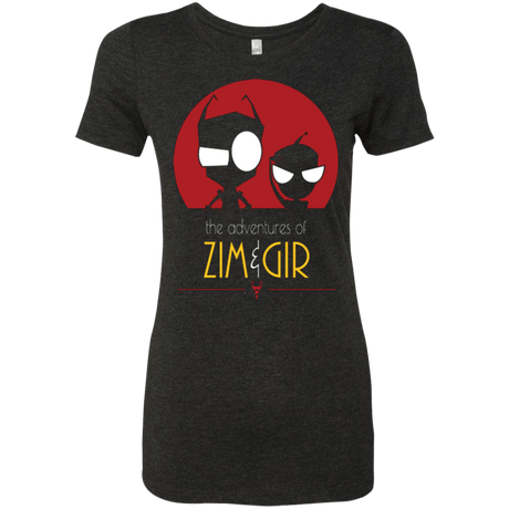 T-Shirts Vintage Black / Small ADVENTURES OF ZIM & GIR Women's Triblend T-Shirt