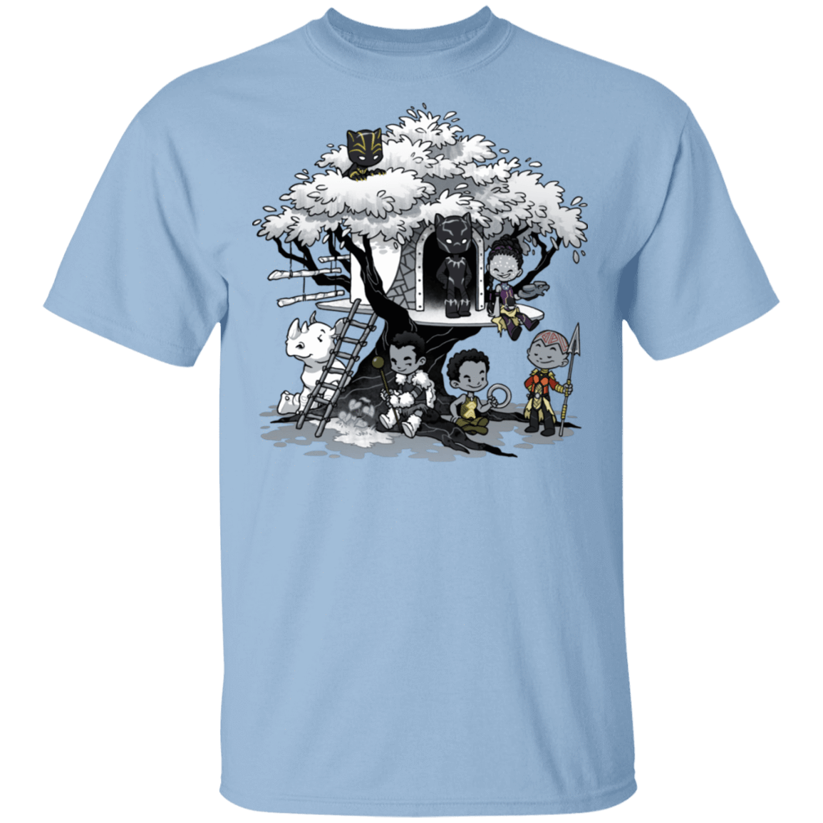 T-Shirts Light Blue / S African Treehouse T-Shirt