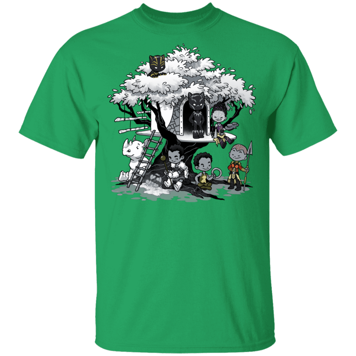 T-Shirts Irish Green / YXS African Treehouse Youth T-Shirt