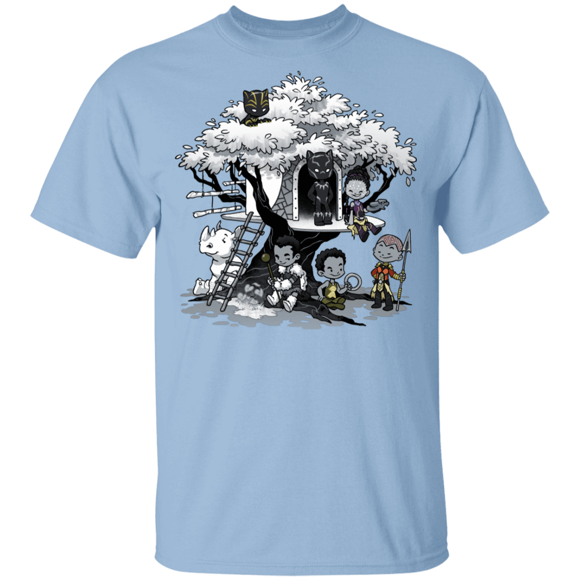 T-Shirts Light Blue / YXS African Treehouse Youth T-Shirt