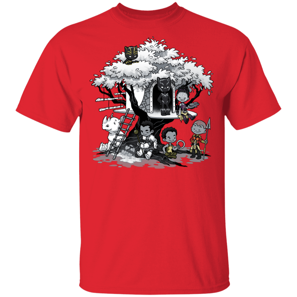 T-Shirts Red / YXS African Treehouse Youth T-Shirt