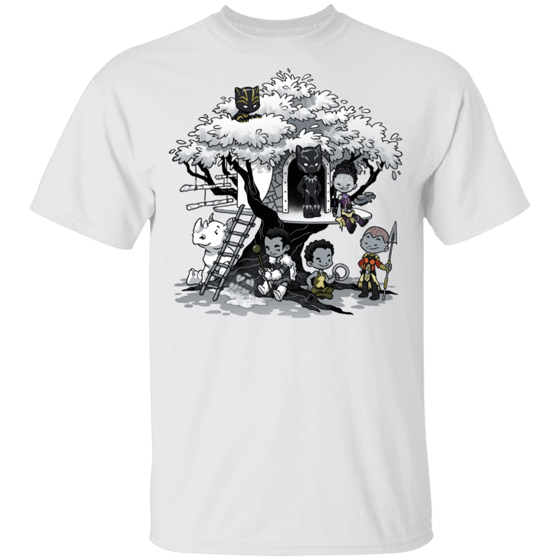 T-Shirts White / YXS African Treehouse Youth T-Shirt