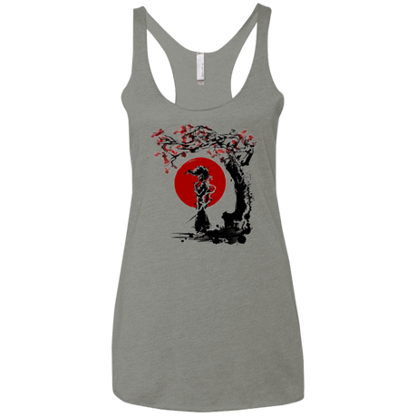 T-Shirts Venetian Grey / X-Small Afro under the sun Women's Triblend Racerback Tank