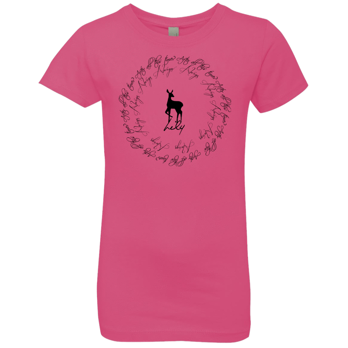 T-Shirts Hot Pink / YXS After All This Time- Lily Girls Premium T-Shirt